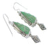 Southwest Turquoise And Sterling Silver Hook Dangle Earrings AX51611
